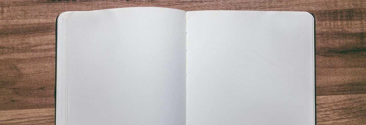 A notbook with blank pages